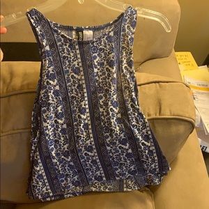 Forever 21 patterned crop top